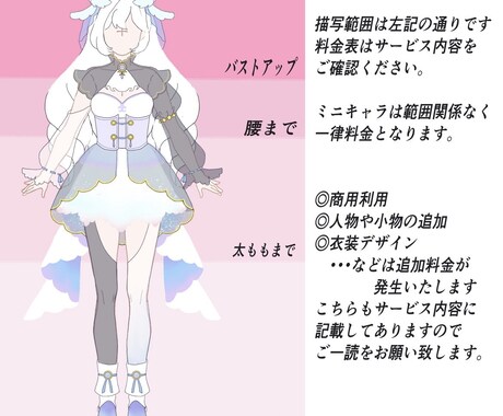 初めましてキャンペーンでお得に描きます アイコン、立ち絵、ミニキャラなど イメージ2