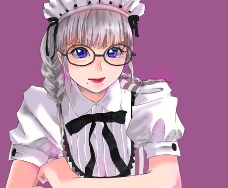 アイコンイラスト描きます あなた様にメイド服やロリータ服を着させてイラストを描きます！ イメージ2