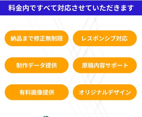 低価格で高反応なFV（トップ画像）を作ります ターゲットの目に止まり、読んでもらえるFVを作成します。 イメージ2