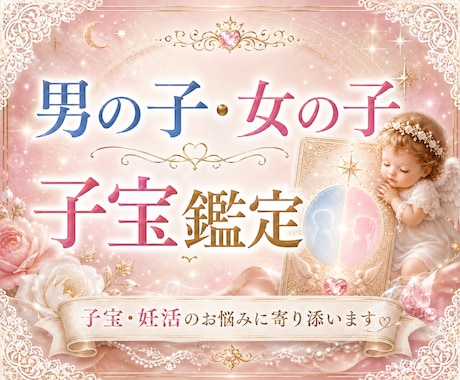 子宝運と授かりの流れを読み解きまます 男の子・女の子、どちらのご縁が強いか鑑定 イメージ1