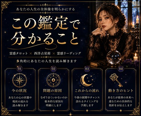 複雑な悩みを総合的に鑑定します ―　仕事・恋愛・人間関係など、複数の悩みに対応　　― イメージ2