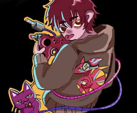 様々な雰囲気のアイコンを描きます ゲームや動画配信アプリなどのアイコンを描きます！ イメージ1