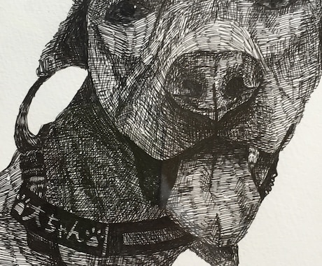 かっこいい動物/ペットのボールペン画描きます プレゼントやご自宅に★世界に一つだけのリアルタッチイラスト イメージ2