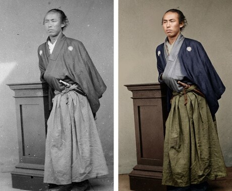 白黒写真をAIで高品質カラー化します 遺影・家族写真・古い写真を自然なカラーに｜即日対応 イメージ2