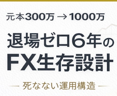 スワップ長期運用の設計教えます ロスカット0を続ける思考と構造 イメージ1
