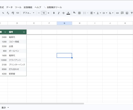 集計作業なんて入力するだけで出来ます スプレッドシートのデータを自動集計・グラフ化するツールを作成 イメージ1