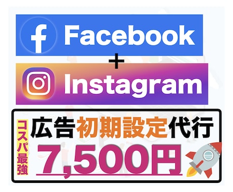 META広告の初期設定をプロ現役運用者が行います ⭐️格安⭐️Facebook広告とインスタグラム広告を設定 イメージ1