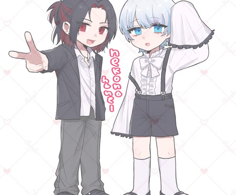 デフォルメ全身イラストを描きます デフォルメながらにも丁寧な作画を行います♪ イメージ2