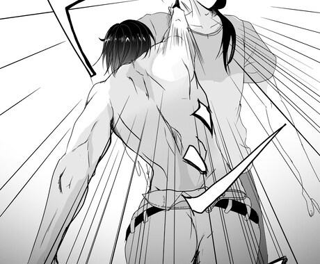 オリジナル漫画制作します 観賞用のモノクロ漫画を1ページ描きます イメージ2