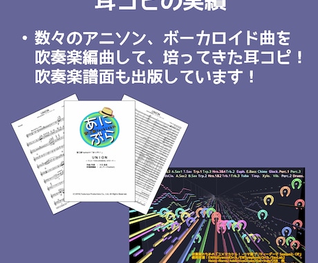 耳コピ♪お好きな音楽のメロディを手早く耳コピします お気に入りの曲が低価格・迅速・高品質で楽譜に！カラオケにも！ イメージ2