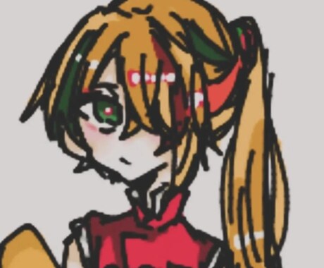 アニメ風アイコンなどでの作成をします 可愛らしいアニメアイコンを描きます。アナログ色紙販売も イメージ2