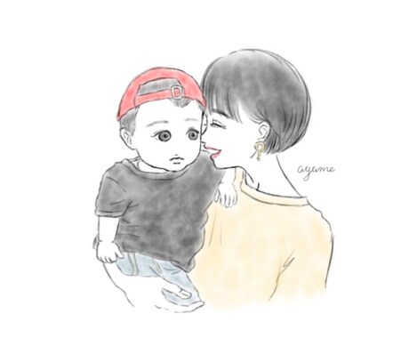 目を惹く！おしゃれで優しい似顔絵を制作します 大人かわいいイラストであなたの魅力を引き出します イメージ2
