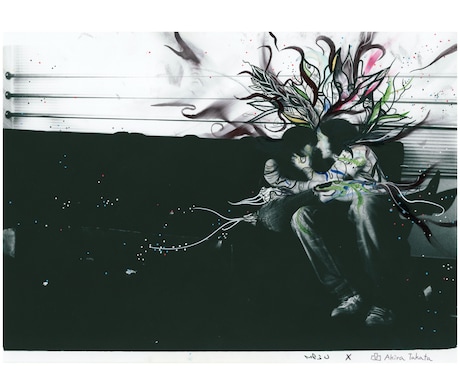 お気に入りのお写真を独創的なアート作品にします 現役の絵描きが唯一無二の世界観で線を紡ぎアートに昇華させます イメージ2