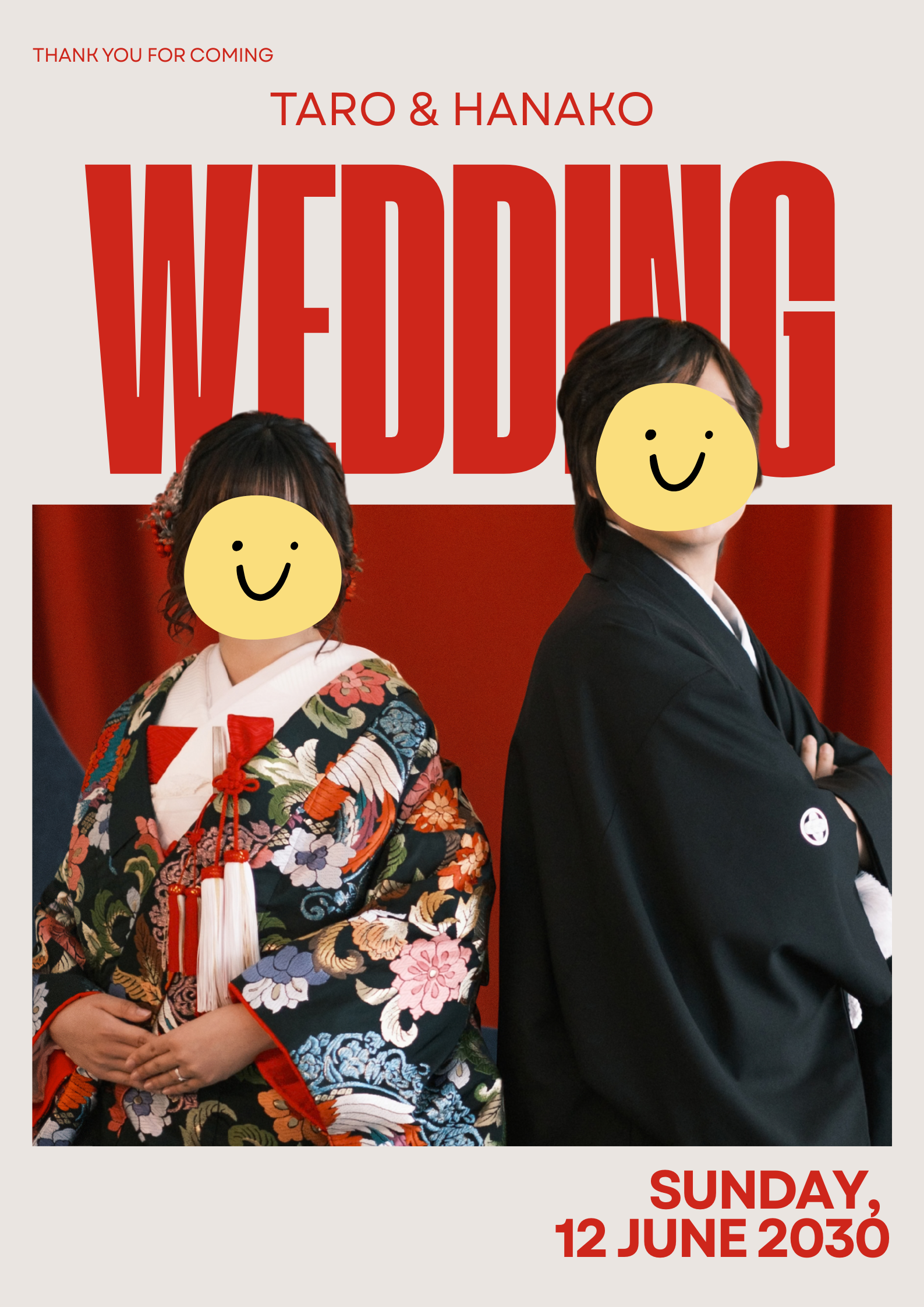 即日可能【和モダン】ウェルカムボード作成します 写真1枚でOK｜修正２回無料・即日納品可能・印刷用データ納品 イメージ2