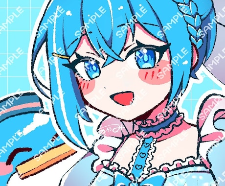 ポップでかわいいアイコン制作します アイコン映えするポップでカラフルなイラストを制作します！ イメージ2