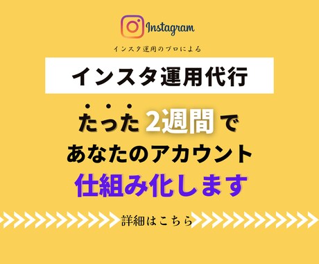 私が２週間でインスタ運用仕組み化します まずは気軽にご相談ください‼︎ イメージ1