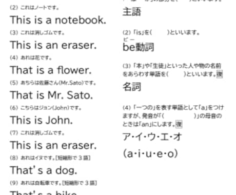 小学校高学年向けの英語学習プリントを提供します 丁寧に英文法を学べる「ゆっくり英文法」ドリル2ヶ月分 イメージ2