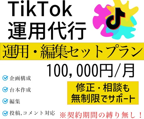 圧倒的な編集スキルでTikTok運用代行いたします 月10本投稿！追加料金、面倒なオプション料金は一切無し！ イメージ1