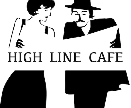 飲食店、カフェ、小売ロゴを提供します オリジナルイラストでアーティストスタイルのロゴを制作します。 イメージ2