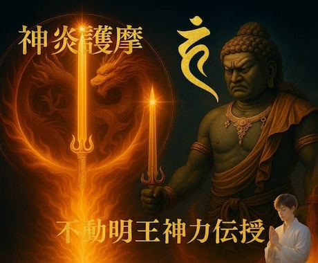 神炎護摩不動明王神力で気力・集中力・活力特化します 護摩祈祷を常時してるエネルギー。希少聖なる護摩の炎の器 イメージ1