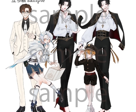 TRPG・ゲームの立ち絵・SDキャラ描きます 貴方の理想のTRPG・ゲームの立ち絵・SDキャラ描きます！ イメージ2