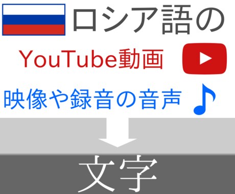 ロシア語動画・音声・会議等の文字おこいたします 10分まで1000円・字幕作成可能 イメージ1