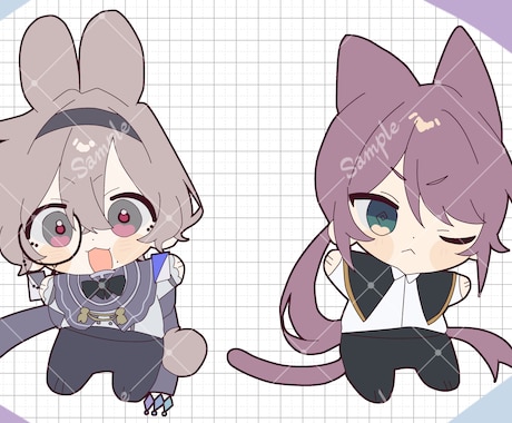 超絶可愛いちっちゃいキャラクター描きます ぷにっとかわいいちっちゃいキャラクターをお描きします！ イメージ2