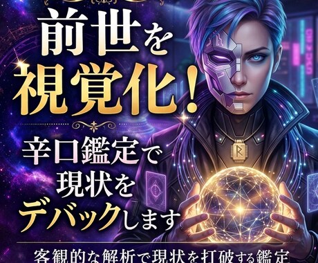 前世を視覚化！辛口鑑定で現状をデバックします 癒やし不要の現実派鑑定。前世のビジュアルイメージ画像付き イメージ1