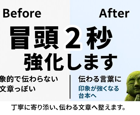 YouTube台本を視聴維持型に添削します YouTube台本を伸びる構成に直します イメージ1