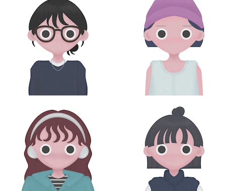 修正無制限◎ イラスト・アイコン等制作いたします 絵本のような色合い・質感でお描きします。 イメージ1