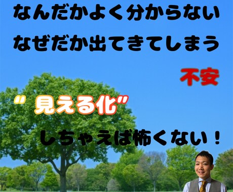 なんだかよく分からない不安を解消する方法教えます 見えない不安を“見える化”して初めて分かるもの イメージ1