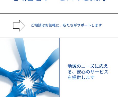 地域密着、反応が取れるチラシを一緒に作ります 「現場を知ってるから、反応が出るチラシ。」 イメージ2