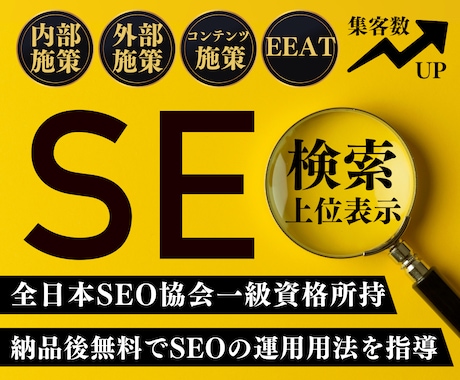 中小企業様のホームページのSEO対策を行います 中小企業Webサイト成功支援士が検索順位アップに貢献します！ イメージ1
