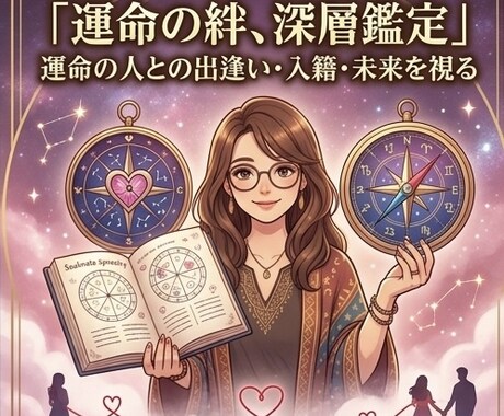 四柱推命&西洋占星術で恋愛仕事運勢総合鑑定します あなたの本質と流れを読み解きます。 イメージ2
