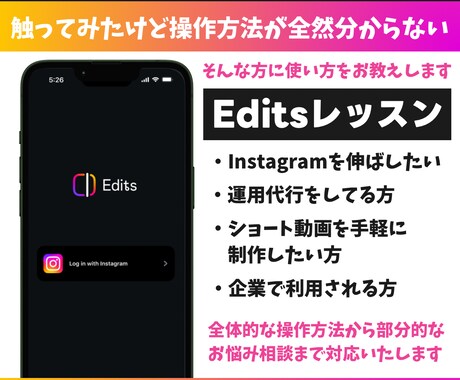 Editsの使い方ます 新しく実装されたEditsをいち早くレクチャーします イメージ1