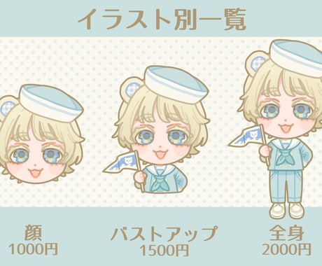 ポップでかわいいミニキャラ描きます アイコン用のミニキャライラスト描きます イメージ2