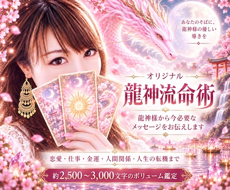 龍神様から今必要なメッセージをお伝えします 七龍神流命術☆ 7龍×7テーマで運気・ご縁・転機を鑑定します イメージ1