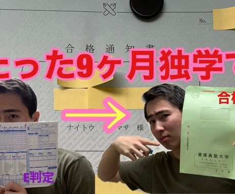逆転合格した現役慶應生が受験相談致します 高3で偏差値40以下だって、目標は叶えられる！ イメージ2