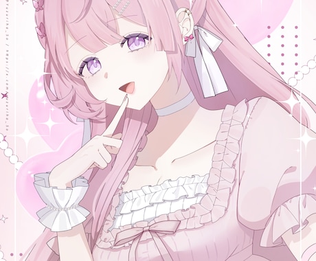透明感のある少女らしいイラスト制作いたします 衣装まで世界観を大切に制作いたします。 イメージ1