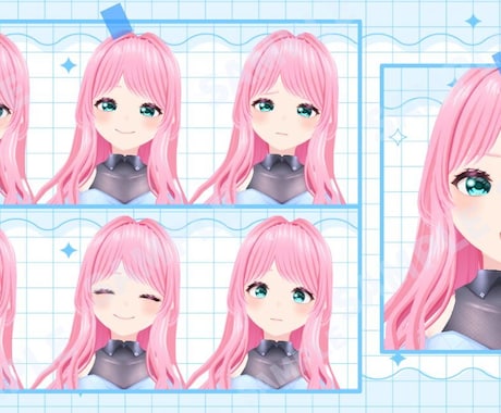 著作権譲渡オリジナルvroid+フルコーデ衣装ます VRchatやcluster等で即使用可 イメージ2