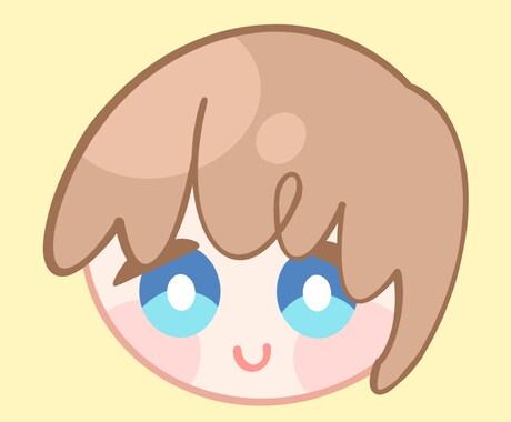 SNS向けゆるかわアイコンを作成します やわらかくて淡い色味、シンプルでかわいい絵柄が得意です。 イメージ2