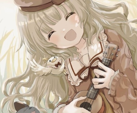 可愛くてふわふわとした印象の女の子を描きます きらら系のような可愛いイラスト！様々な用途に合わせます♪ イメージ2