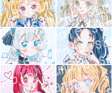 可愛いあなただけの女の子描きます キャラクターの個性が光る絵を!! イメージ1