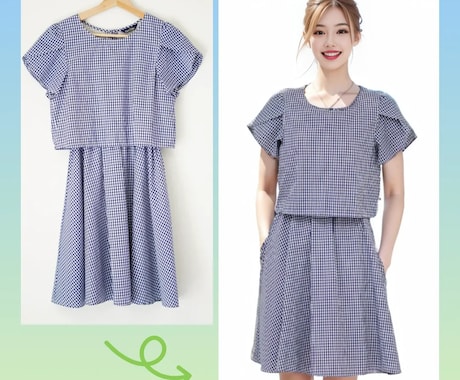 商品の写真撮影＆AIモデル着用画像を作ります 本物の服×AIモデル＝低コスパで売れる写真をご提供します！ イメージ2