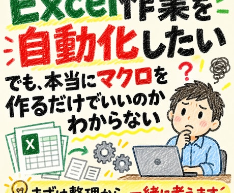Excelの繰り返し作業を自動化・改善します イメージ1