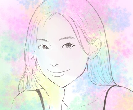 納品最短1日！デフォルメしない正統派似顔絵描きます 文字入れ無料！大切な人へのプレゼントにもいかがですか？ イメージ1