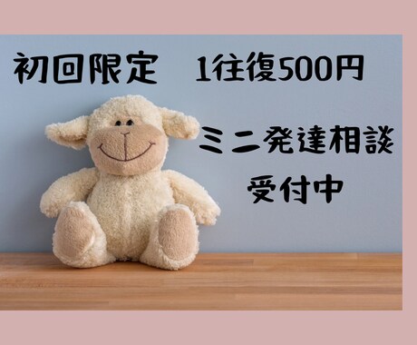 初回限定・お試し500円☆ミニ発達相談できます 初めての方へ☆まずは気軽に“文章で”相談してみませんか？ イメージ1