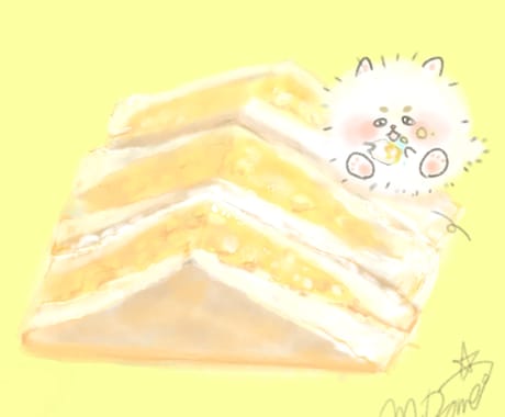 食べ物やゆるカワキャラのイラストを描きます 美大卒絵画教室の先生が水彩画やデジタルで描きます！ イメージ1