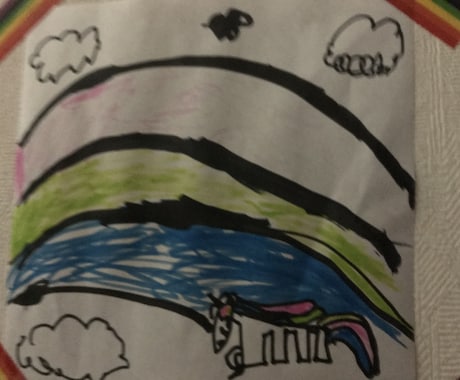 子供が書いた、☆夢カワイラスト☆、提供します お絵かき好きな５歳。 カワイイをテーマに楽しんで書いています イメージ2