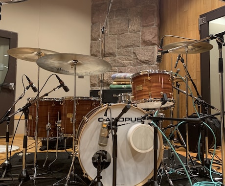 高品質ドラムレコーディング承っております サンプル動画有(ｽﾜｲﾌﾟ➡️自宅スタジオにて早納品可能 イメージ2